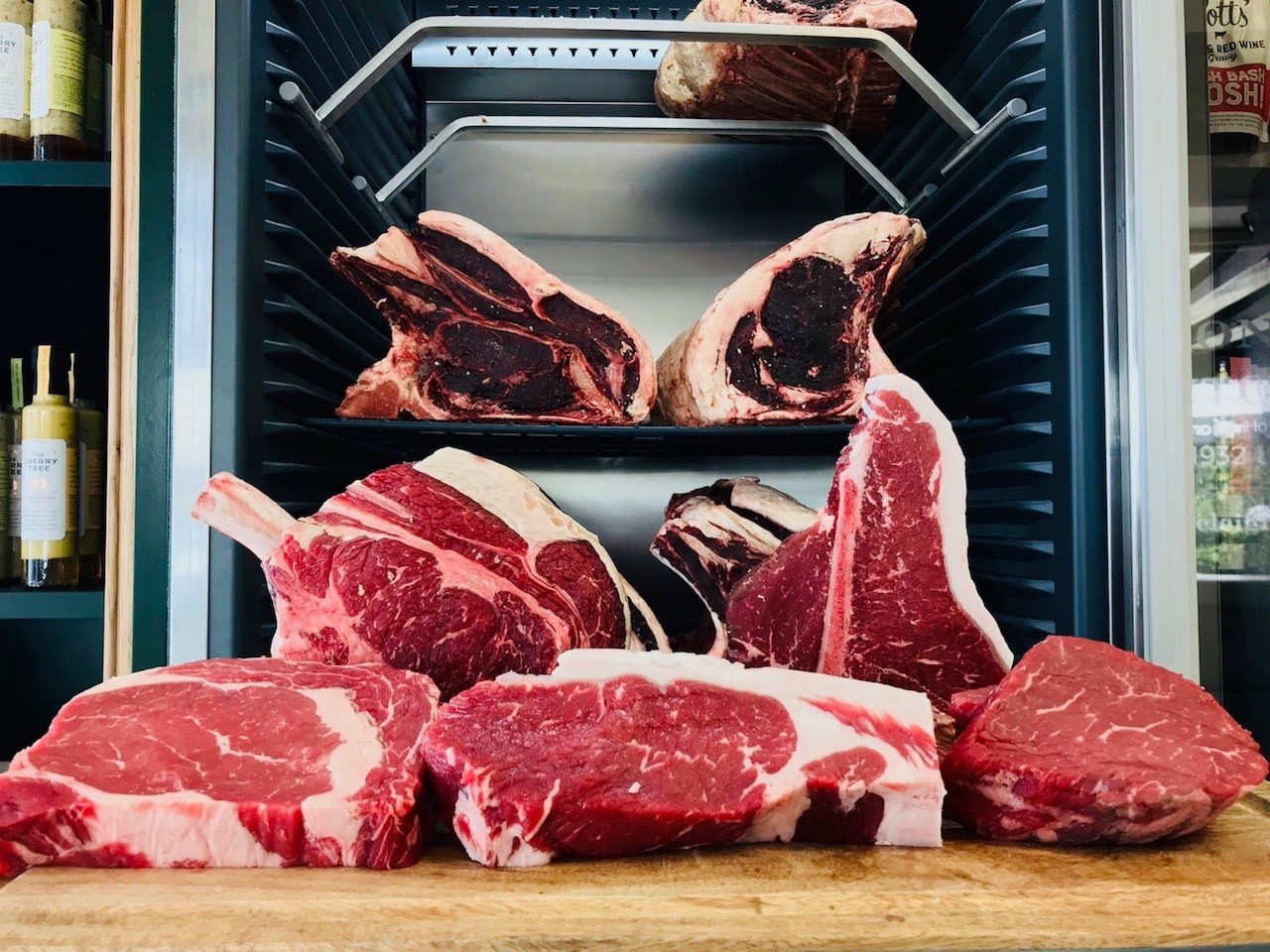 steak and dry ager